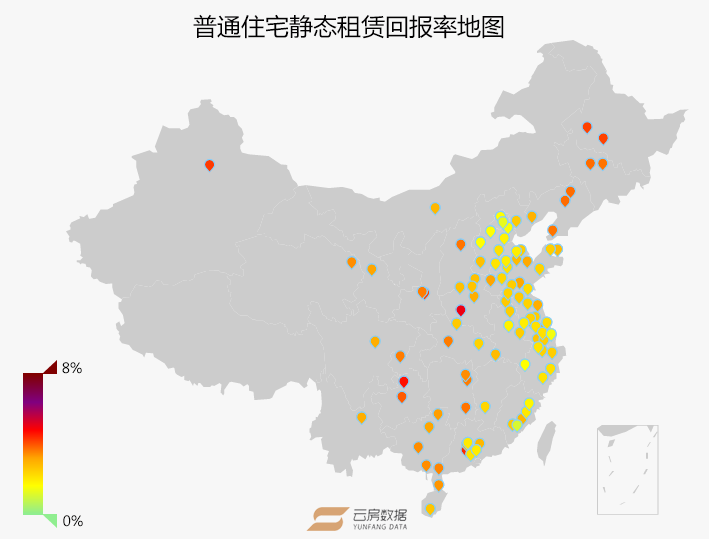 云房数据：2017年中国100城租金回报率发布 二线城市超一线-中国网地产