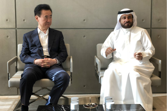 王健林董事长出访巴林和迪拜-中国网地产