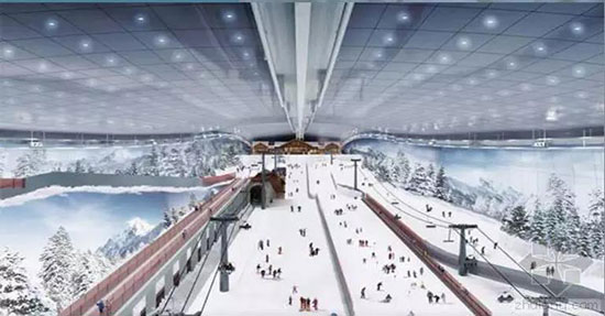横空出世！亨特碧桂园·云涧溪山将建西南最大室内滑雪场-中国网地产