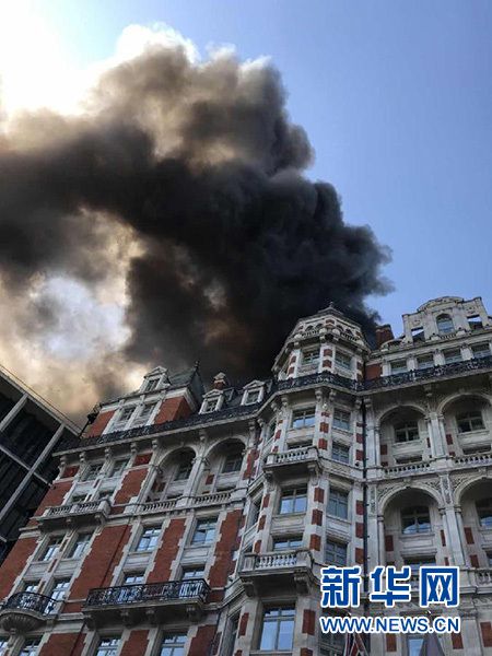 倫敦海德公園附近的12層文華東方酒店發生火災-中國網地産