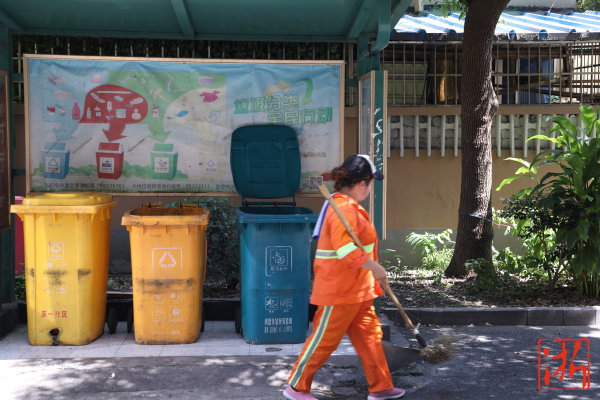 杭州小区垃圾桶乱堆放 有关部门：将消除