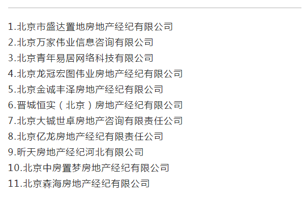 北京查处11家违规发布房源信息的房地产中介-中国网地产