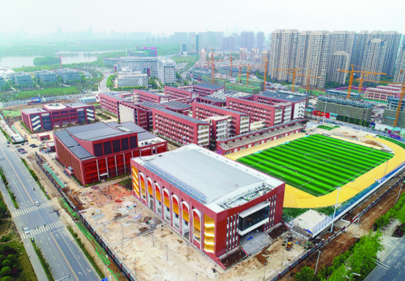 清华附中合肥学校正在进行收尾工程 今年9月开学-中国网地产
