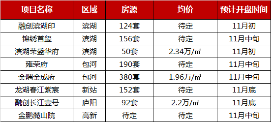 2019年1-10月合肥项目供货量攀升 去化两极分化-中国网地产