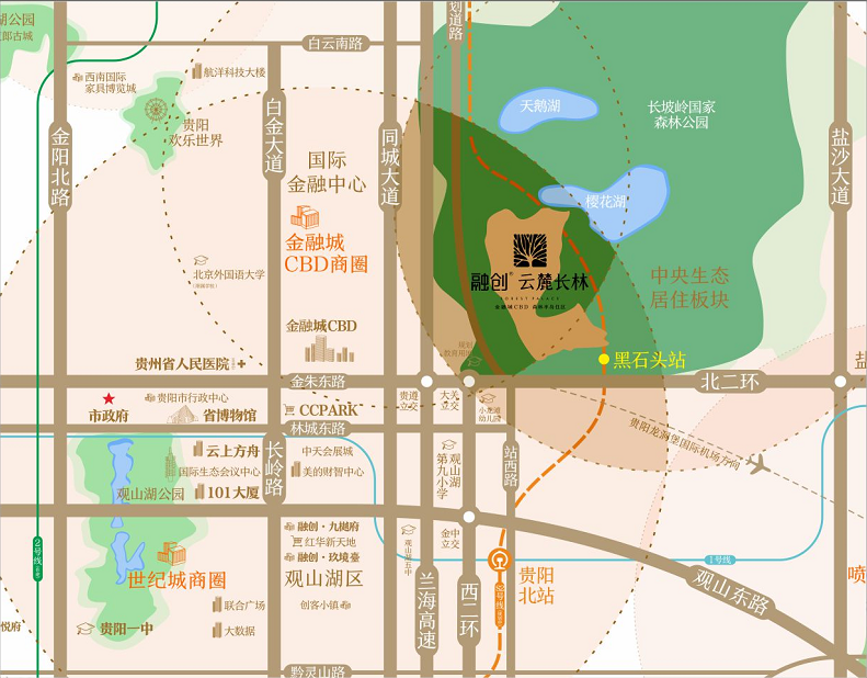 贵阳融创云麓长林森居住宅 城市中的森林半岛住区-中国网地产