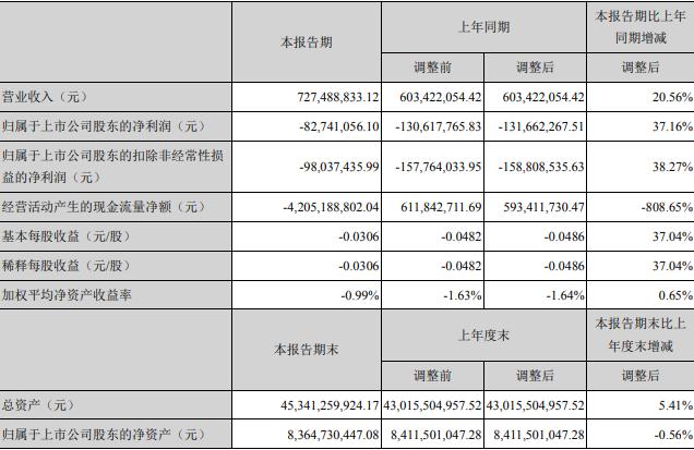 南山控股：一季度归属股东净亏损8274.11万元 同比增长37.16%-中国网地产