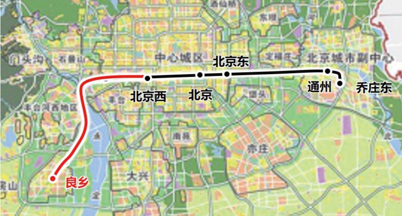 北京市郊铁路副中心线西延下月开通，良乡到北京西不到半小时 -中国网地产