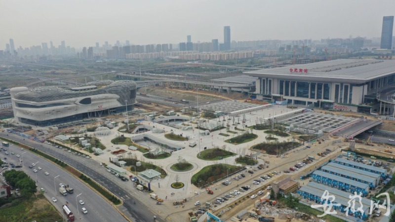 合肥南站南广场6月底全面建成 预计8月底全面投用-中国网地产