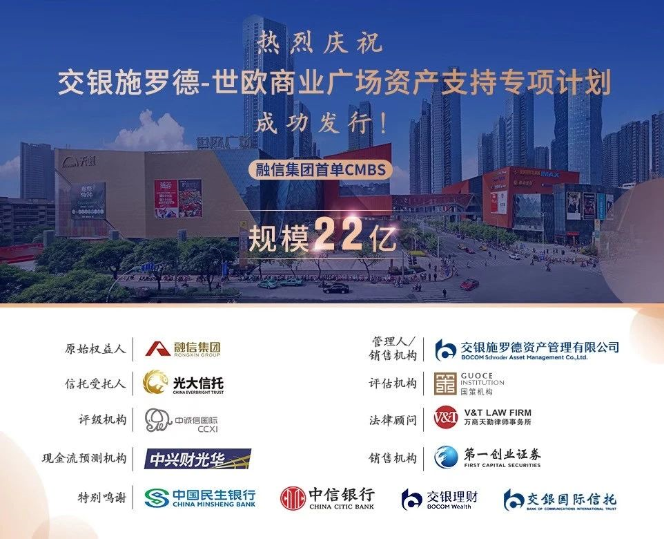 融信集團世歐商業廣場22億元CMBS成功發行-中國網地産