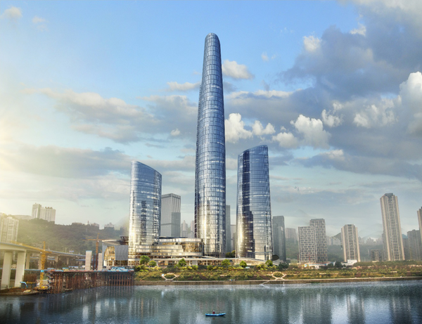 陸海國際中心項目亮相 重慶萬科“城市煥新計劃”發佈-中國網地産