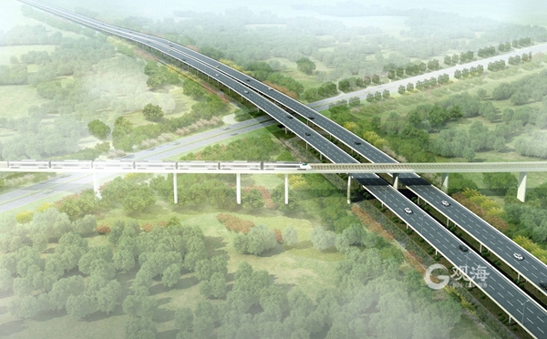 茂山路工程主线桥复工忙 西海岸新区北部将再添东西交通大动脉-中国网地产