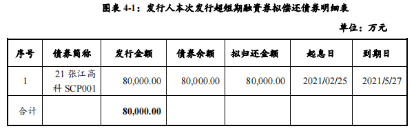 张江高科：成功发行8亿元超短期融资券 票面利率2.46%-中国网地产